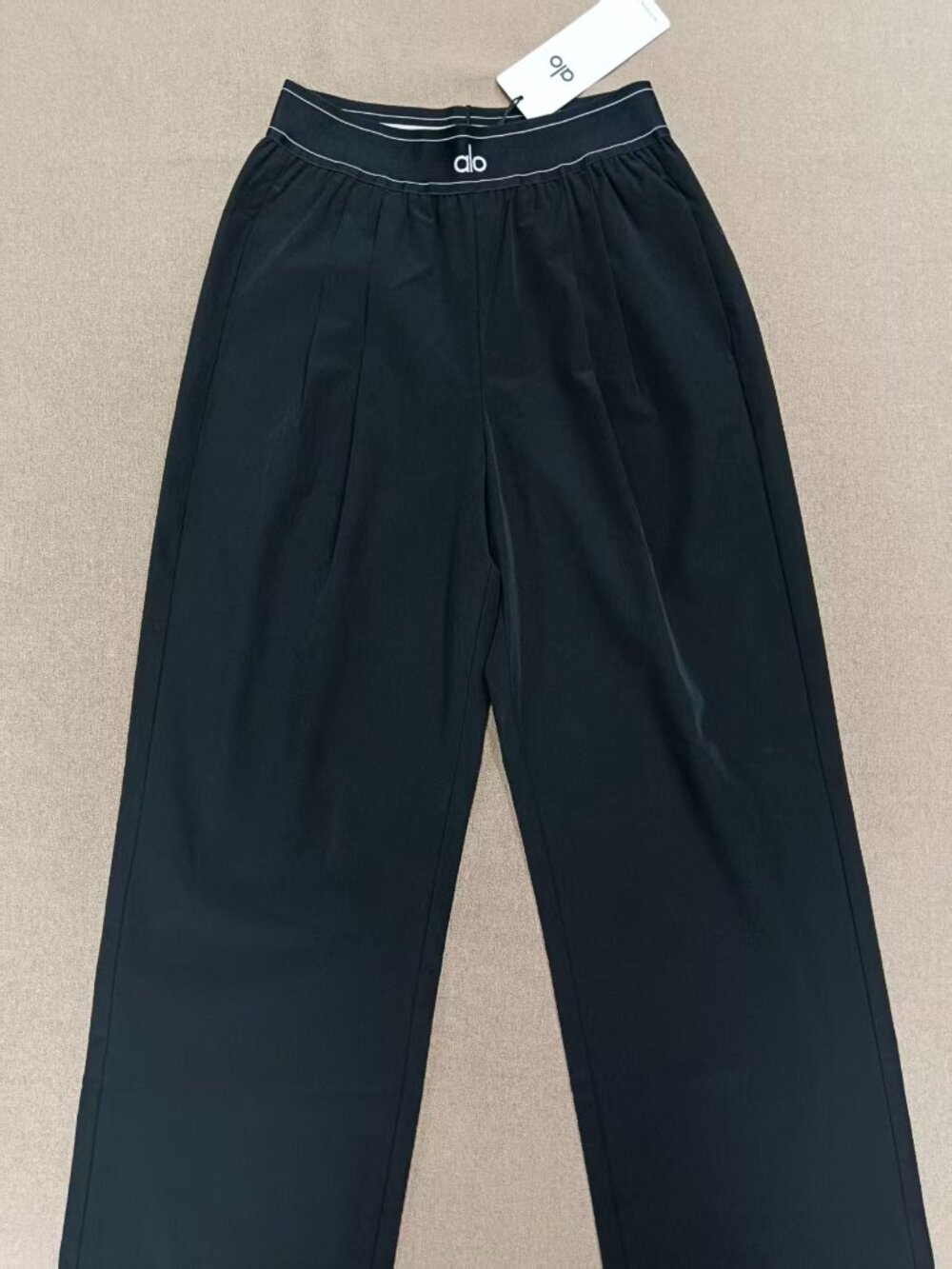 🍶ALO Yoga Suit Up Elastic Wide-Leg Trousers Regular Elevated Casual😇Versatile - Picture 2 of 8